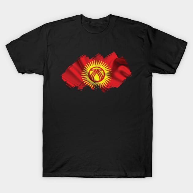 Flag of Kyrgyzstan T-Shirt by Teemperor